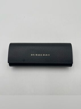 Burberry Black Textured Hard Shell Eyeglasses Sunglasses Case Magnetic Closure